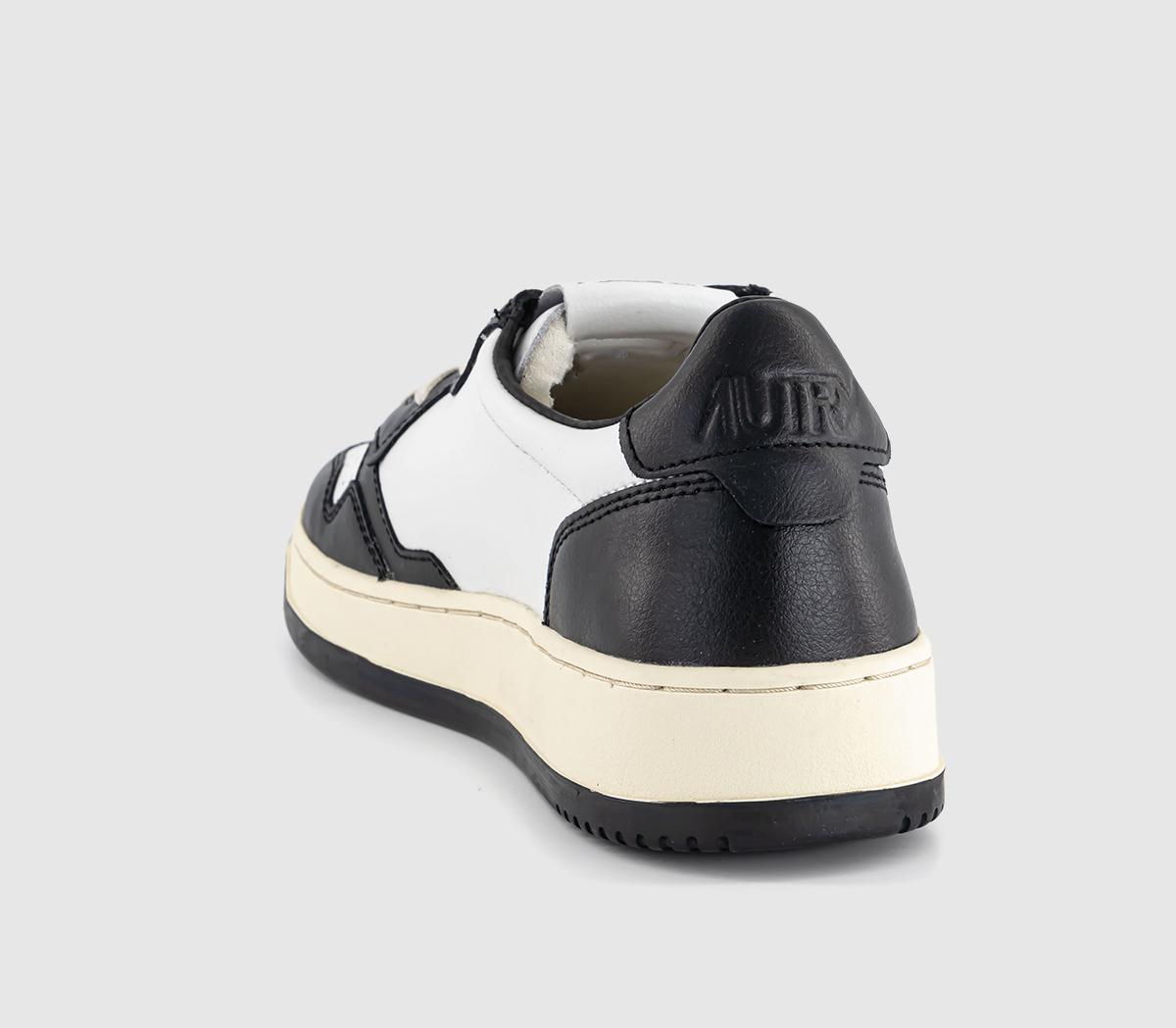 AUTRYMedalist Low TrainersLeather White Black Black F