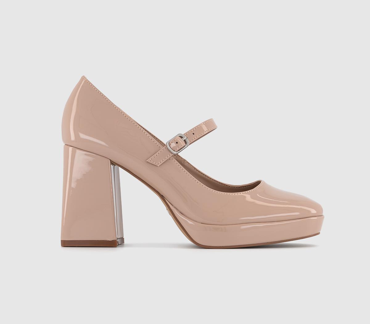 Hazy Closed Toe Mary Jane Platforms