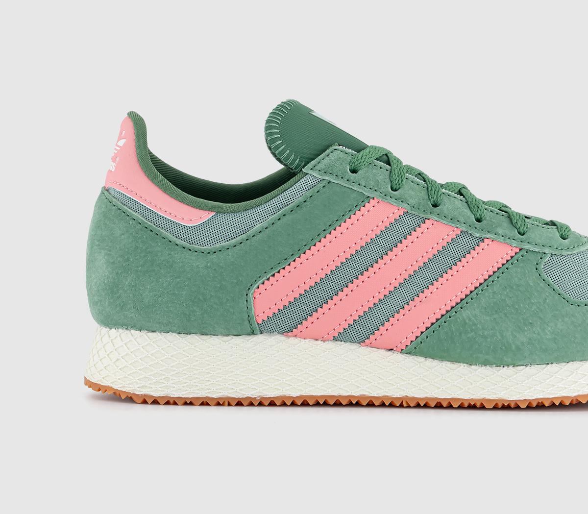 adidasAtlanta Trainers adidasAtlanta TrainersPreloved Green Hazy Green Semi Pink Spark