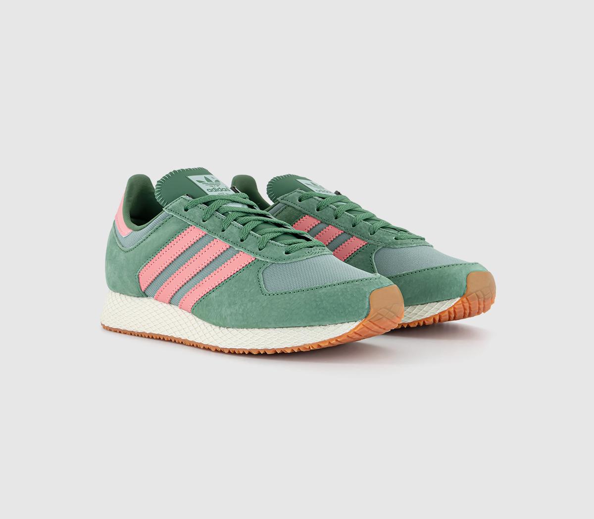 adidasAtlanta TrainersPreloved Green Hazy Green Semi Pink Spark