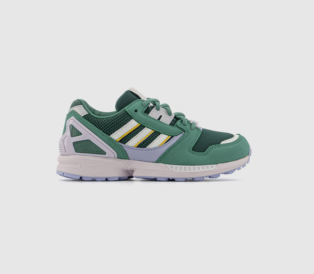 Adidas Z-x Trainers Collegiate Green Semi Court Green Almost Pink, 6