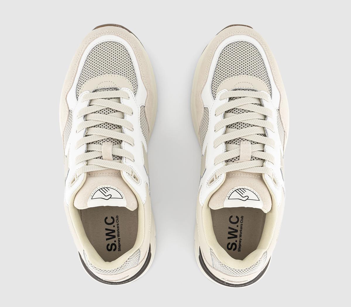 Stepney Workers ClubAmiel S-Strike Trainers White Ecru