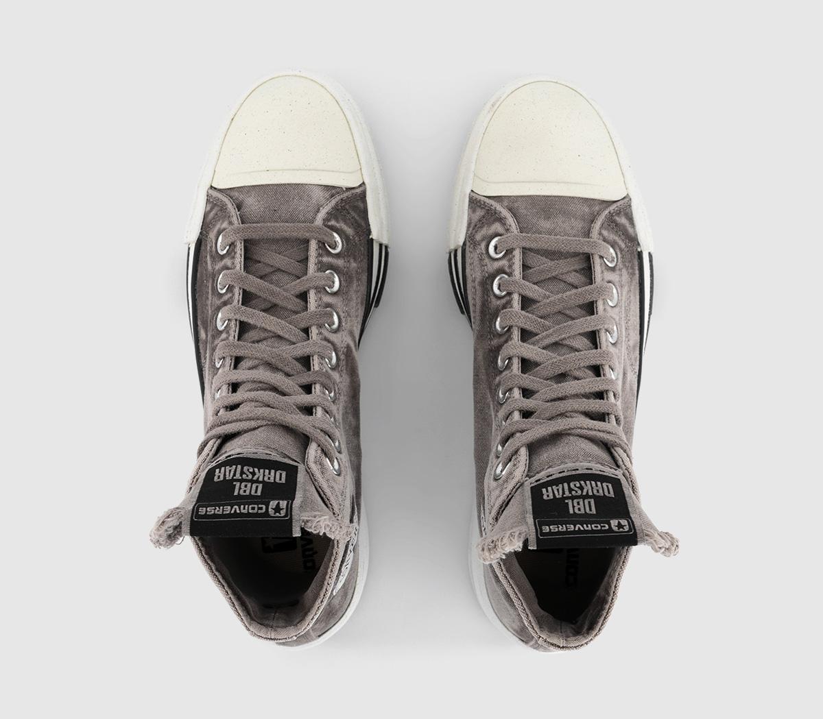 Rick Owens Converse X DRKSHDW DBL DRKSTAR Hi Trainers Concrete