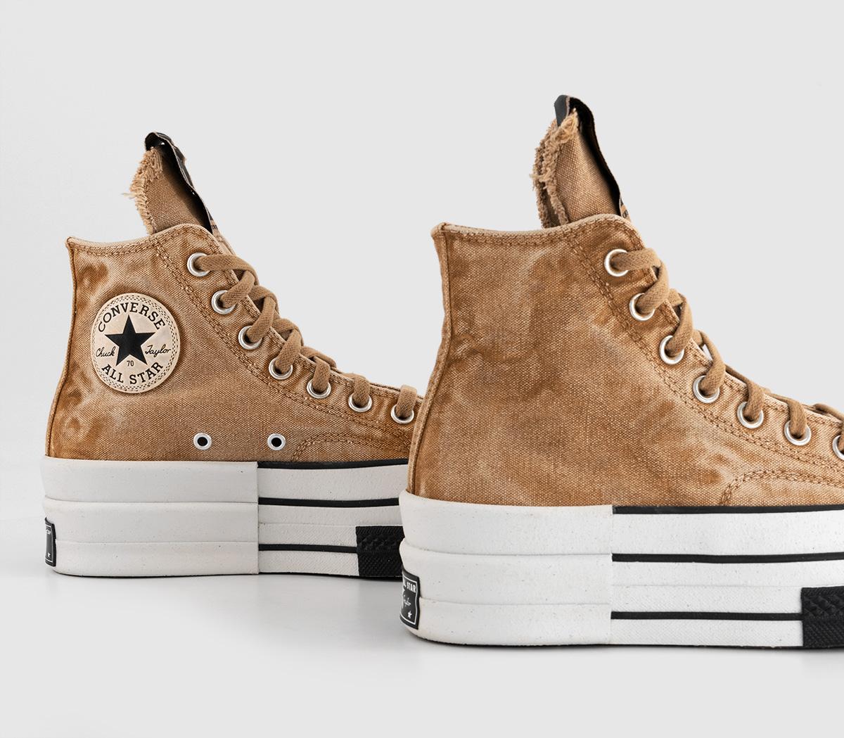 リックオウエンス　コンバース　DBL DRKSTAR Rick Owens Converse X DRKSHDW DBL DRKSTAR Hi Trainers Blonde