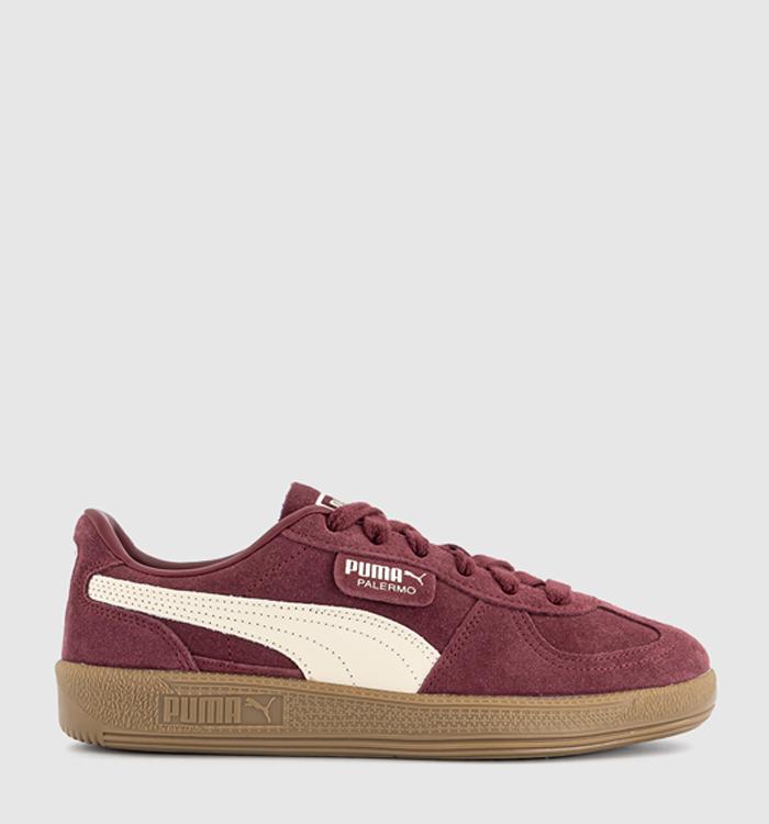 PUMA Palermo Trainers Ruby Shimmer Alpine Snow