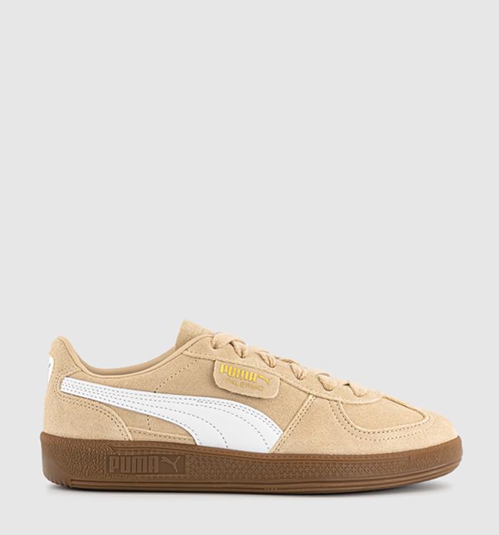 PUMA Palermo Trainers Light Sand Puma White