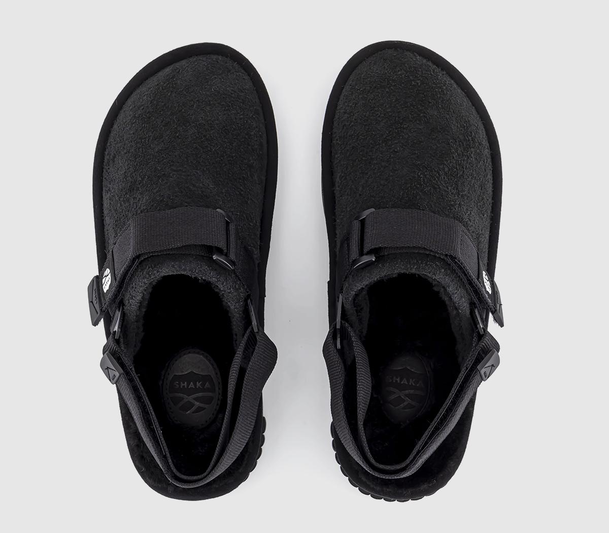 SHAKASnug Clog Boa Hairy SuedeBlack