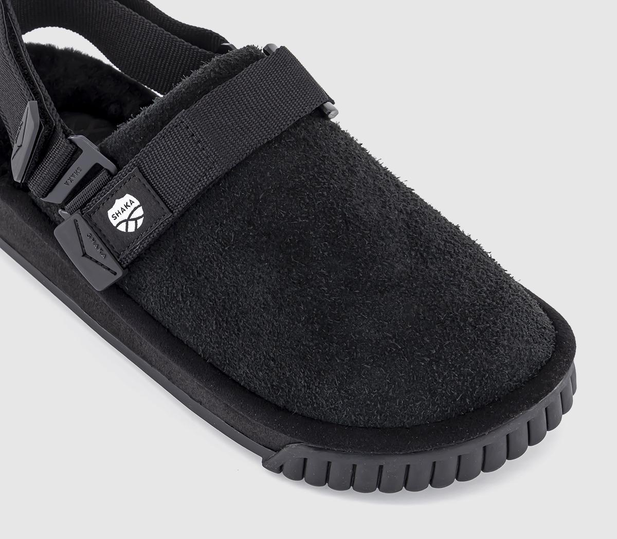 SHAKASnug Clog Boa Hairy SuedeBlack