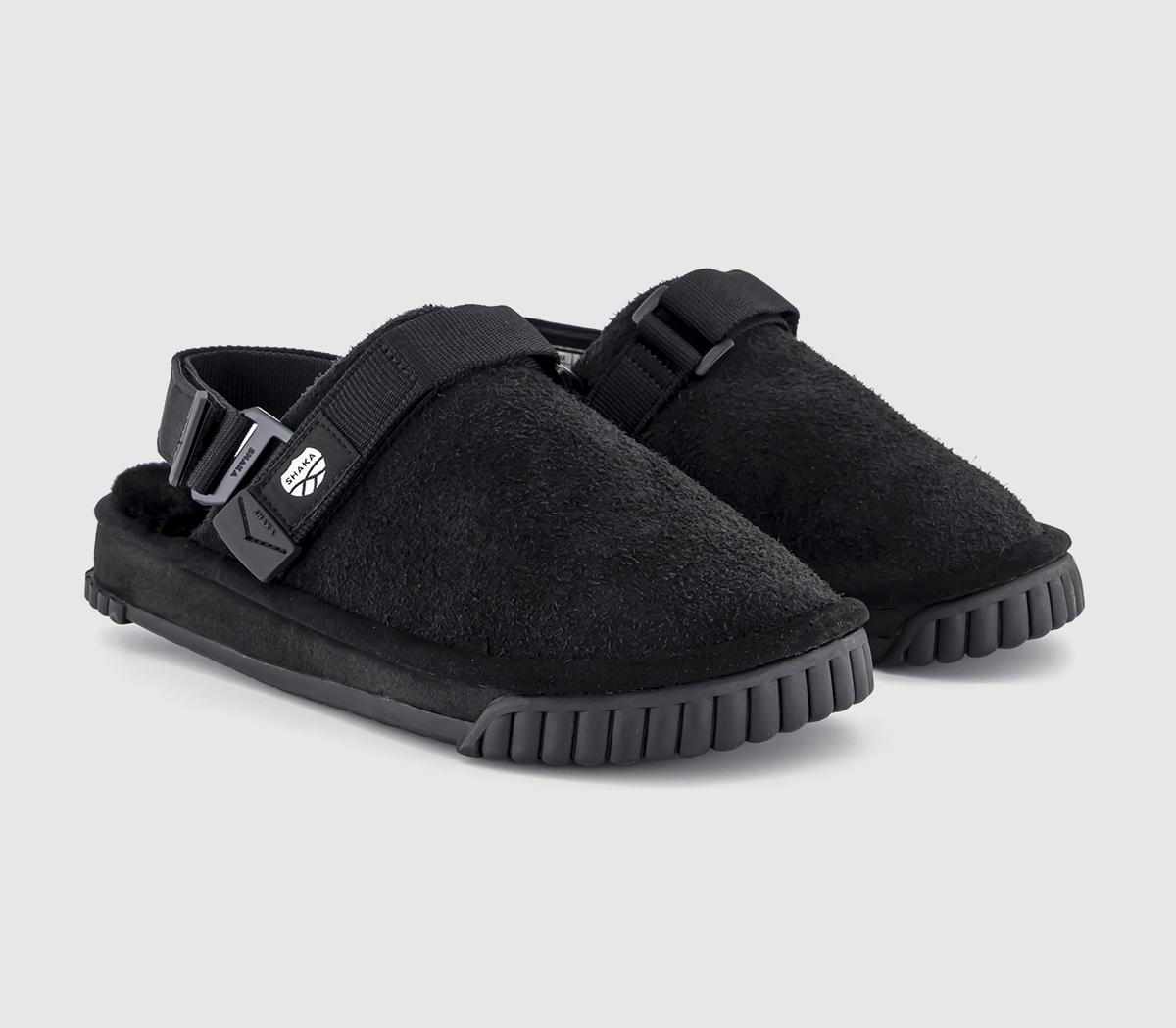 SHAKASnug Clog Boa Hairy SuedeBlack