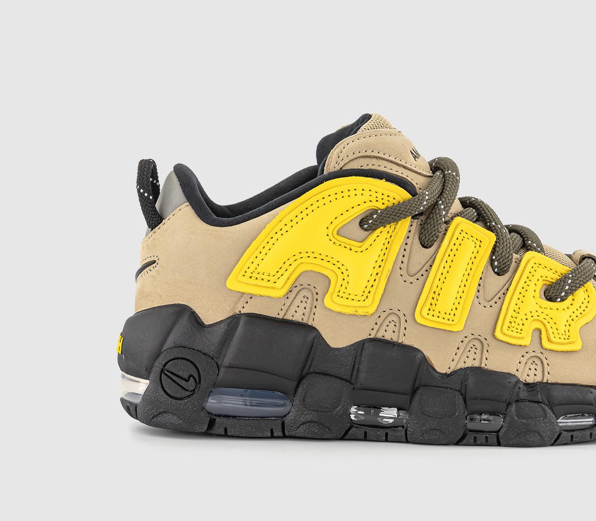 NikeAir More Uptempo Low TrainersAmbush Limestone Vivid Sulfur Black Flat Pewter