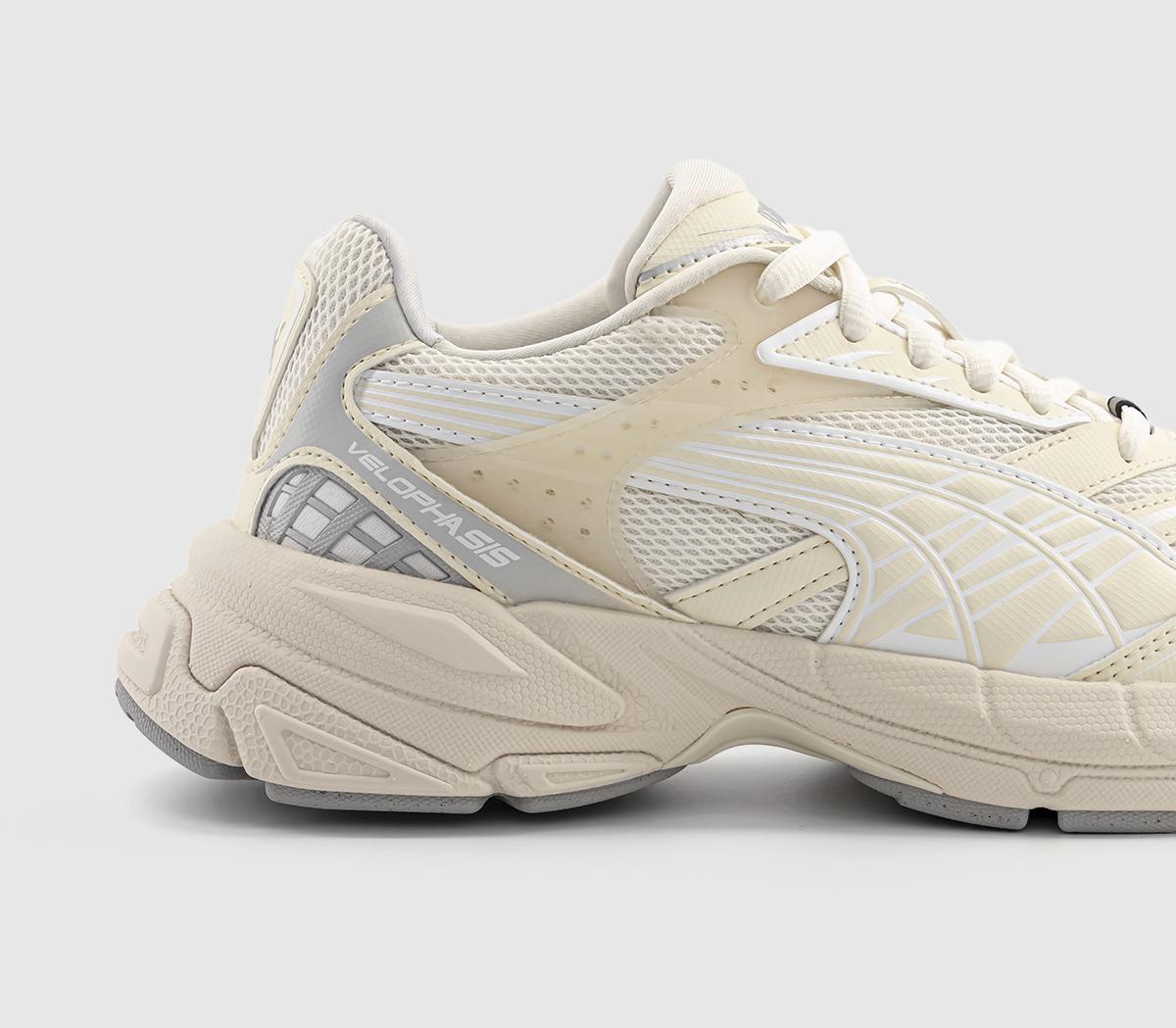 Puma Velophasis Always On Trainers Sugared Almond Cool Light Grey ...