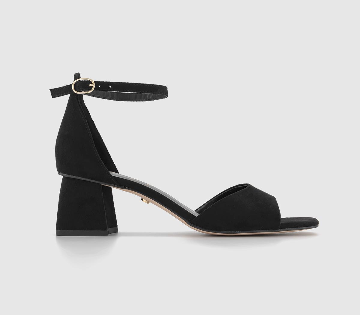 Office black 2025 block heels