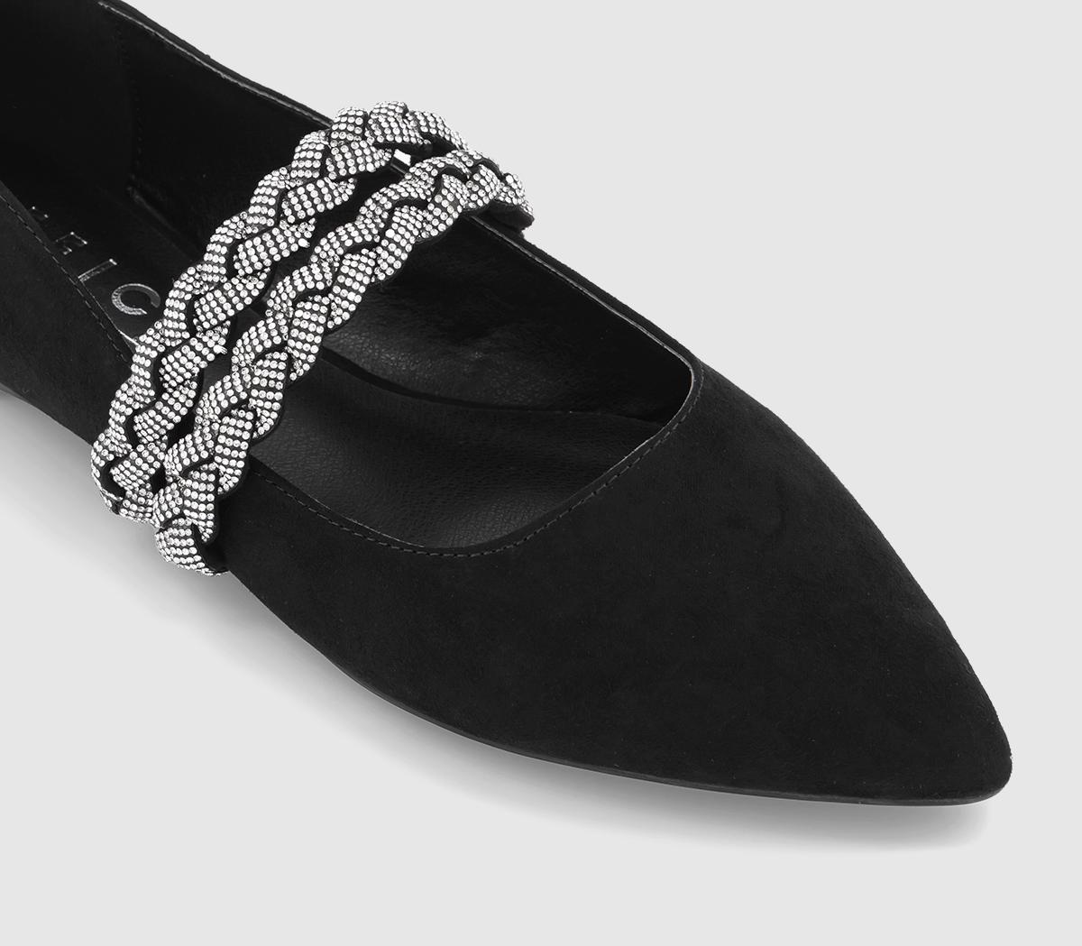 OFFICEFreshly Pointed Embellished Ballerina Shoes OFFICEFreshly Pointed Embellished Ballerina ShoesBlack Embellished