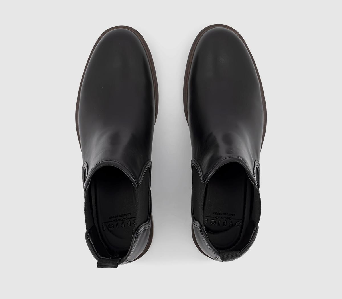 OFFICE Brockhurst Smart Chelsea Boots Black Leather - Men’s Boots