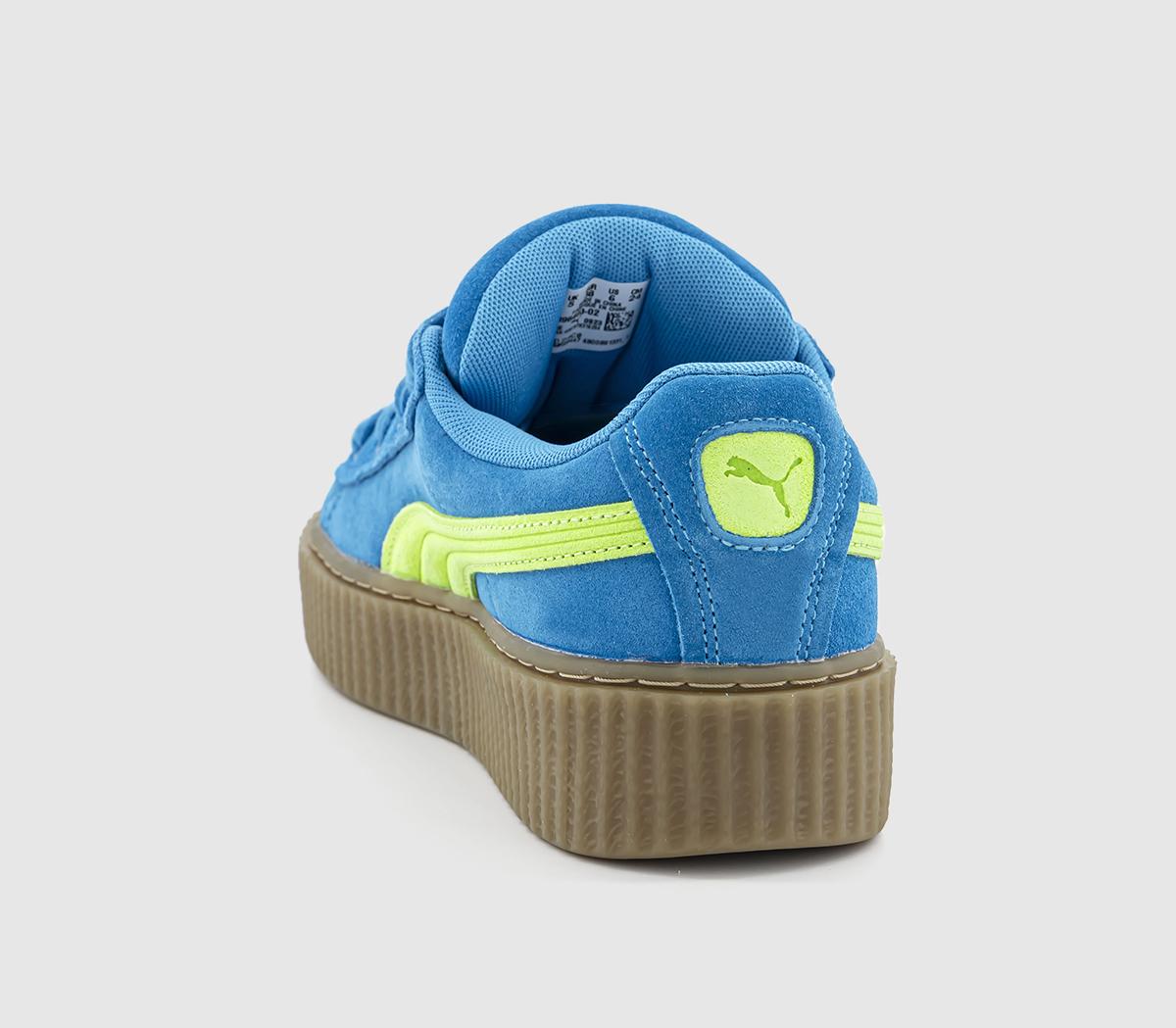 PUMAFenty Creeper Trainers PUMAFenty Creeper TrainersSpeed Blue Lime Pow Gum