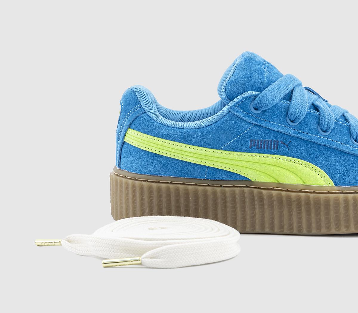 PUMAFenty Creeper Trainers PUMAFenty Creeper TrainersSpeed Blue Lime Pow Gum