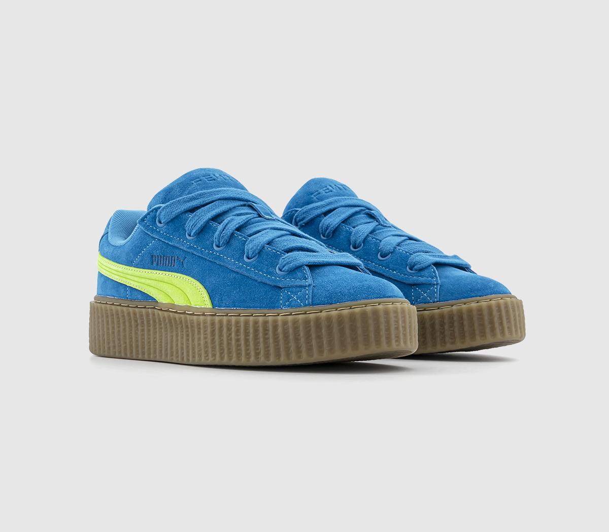 PUMAFenty Creeper Trainers PUMAFenty Creeper TrainersSpeed Blue Lime Pow Gum