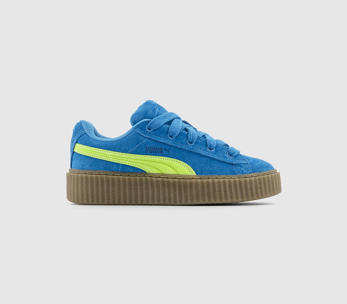 Fenty Creeper Trainers Speed Blue Lime Pow Gum