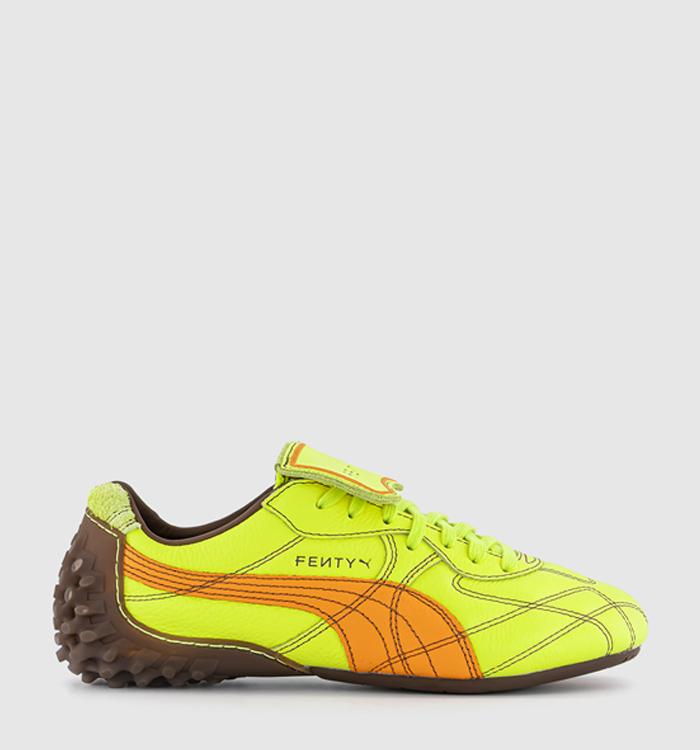 PUMA Fenty Avanti Trainers Lime Sheen Pumpkin Pie
