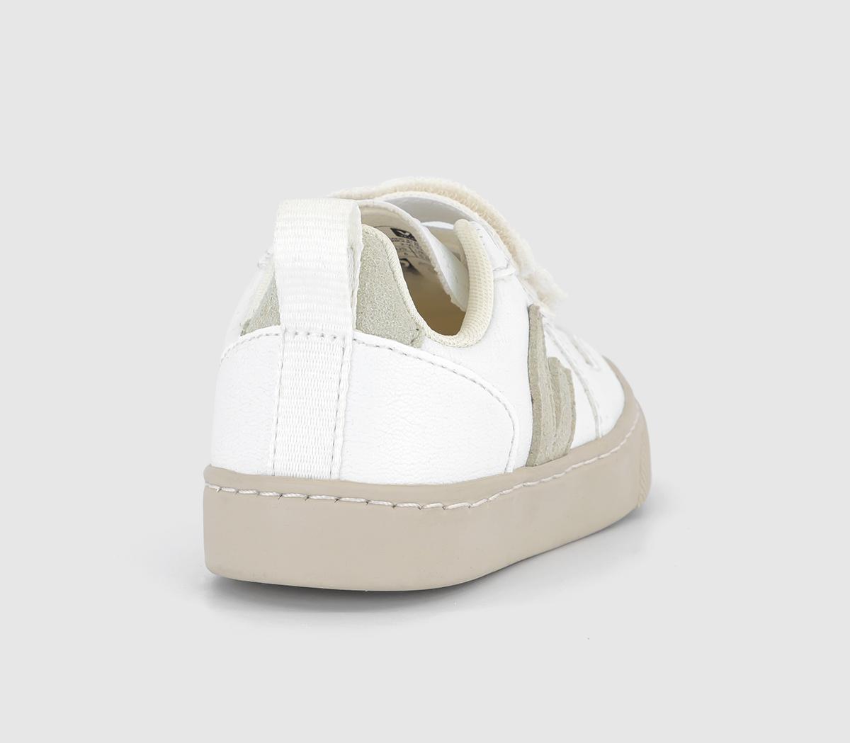VEJAV-10 Infant TrainersWhite Natural