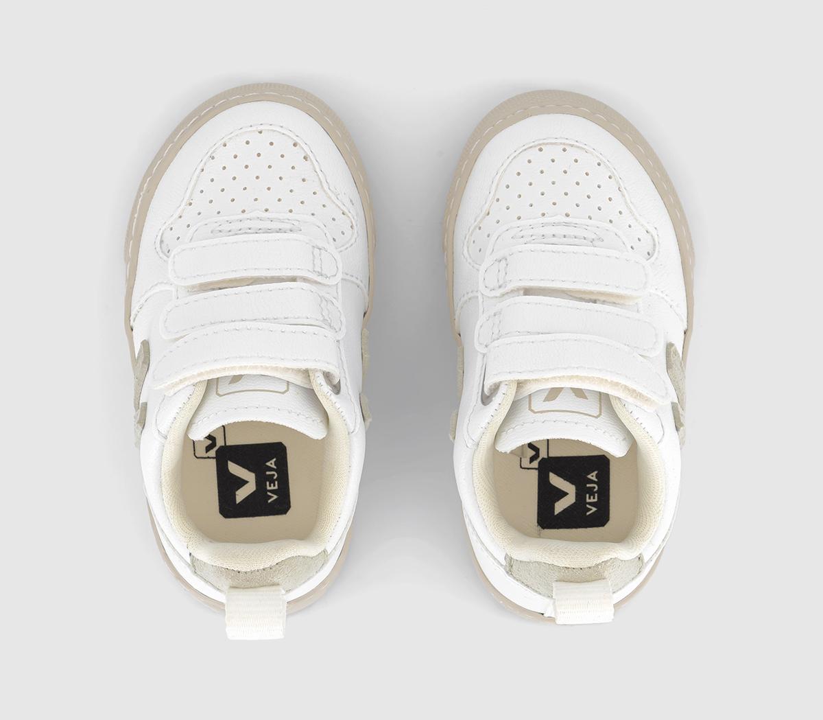VEJAV-10 Infant TrainersWhite Natural