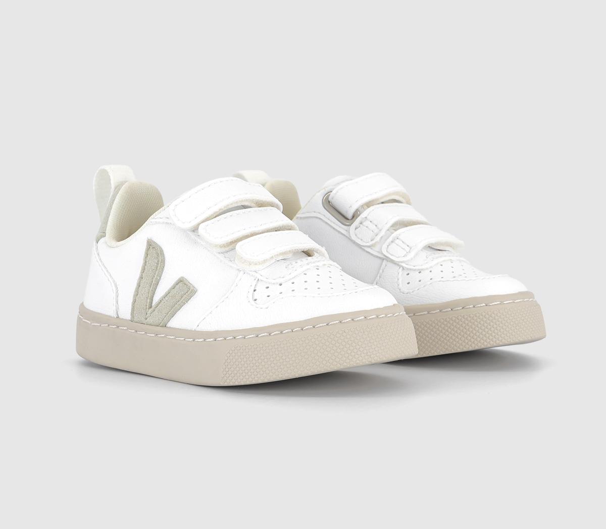 VEJAV-10 Infant TrainersWhite Natural