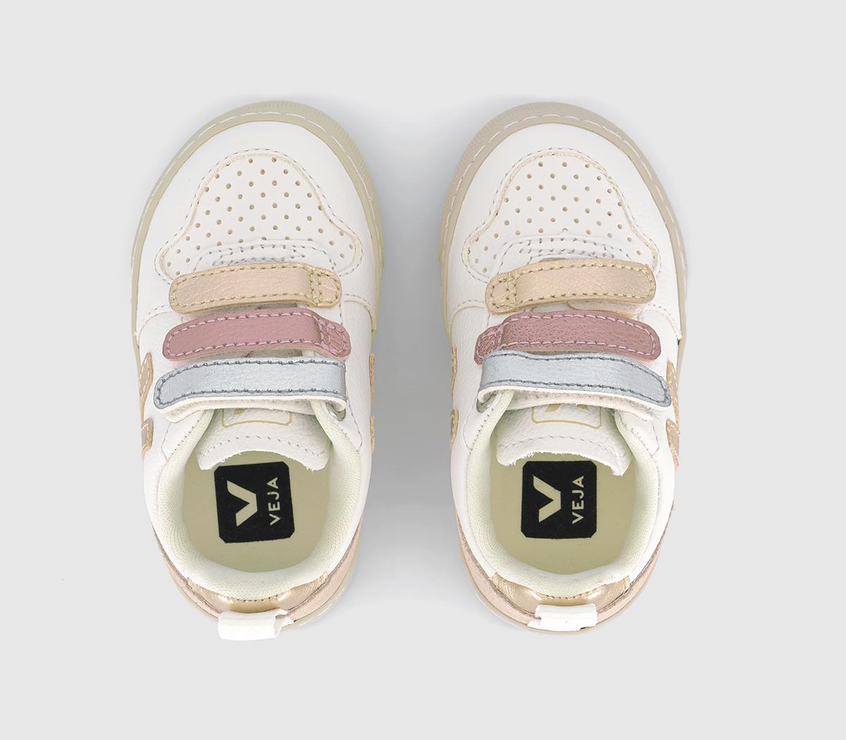 VEJAV-10 Infant TrainersMultico Extra White Shiny