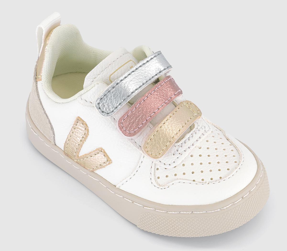 VEJAV-10 Infant TrainersMultico Extra White Shiny