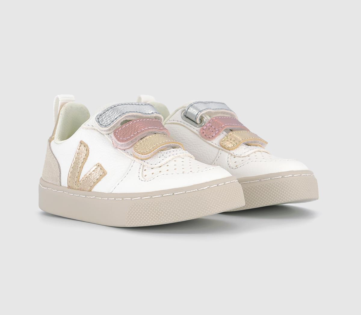 VEJAV-10 Infant TrainersMultico Extra White Shiny