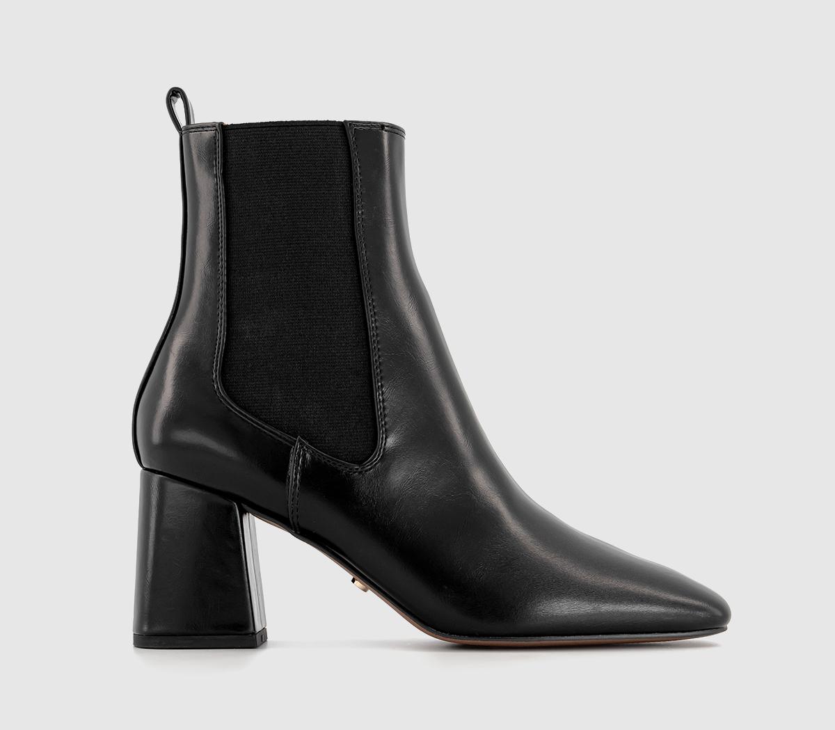 OFFICE Anna Block Heel Chelsea Boots Black - Women's Ankle Boots
