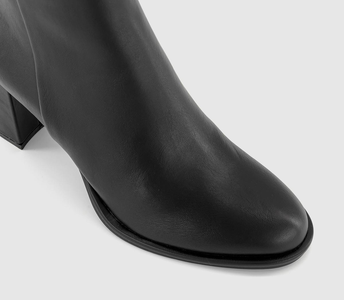 OFFICEAmber Block Heel Boots OFFICEAmber Block Heel BootsBlack