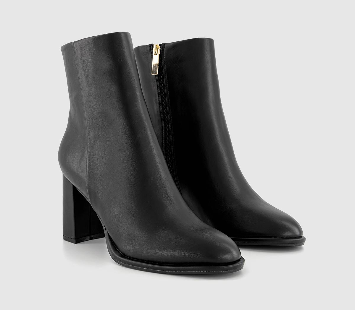 OFFICEAmber Block Heel Boots OFFICEAmber Block Heel BootsBlack