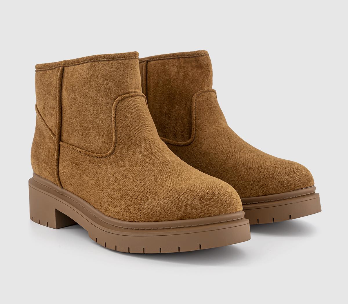 OFFICEAlpine Warm Lined Ankle BootsTan