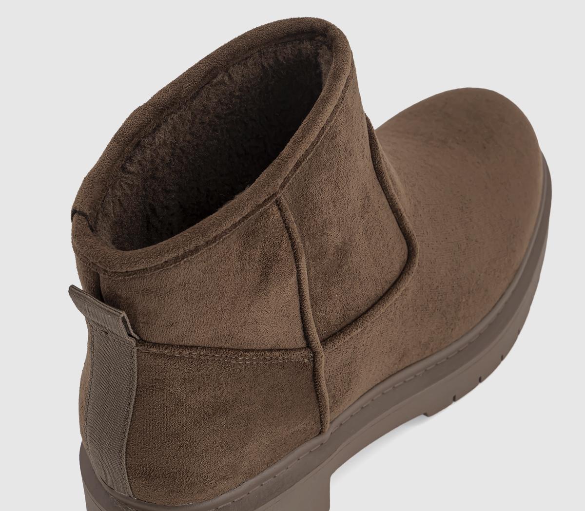 OFFICEAlpine Warm Lined Ankle BootsChoc Brown