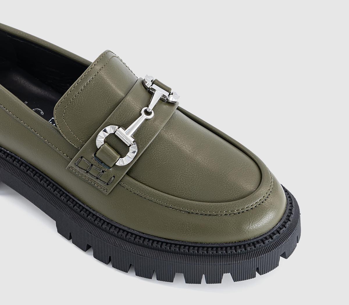 OFFICEFly Away Chunky Trim LoafersKhaki