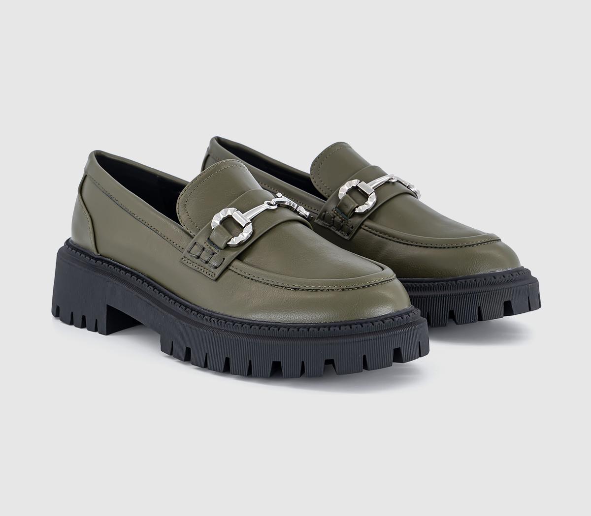 OFFICEFly Away Chunky Trim LoafersKhaki