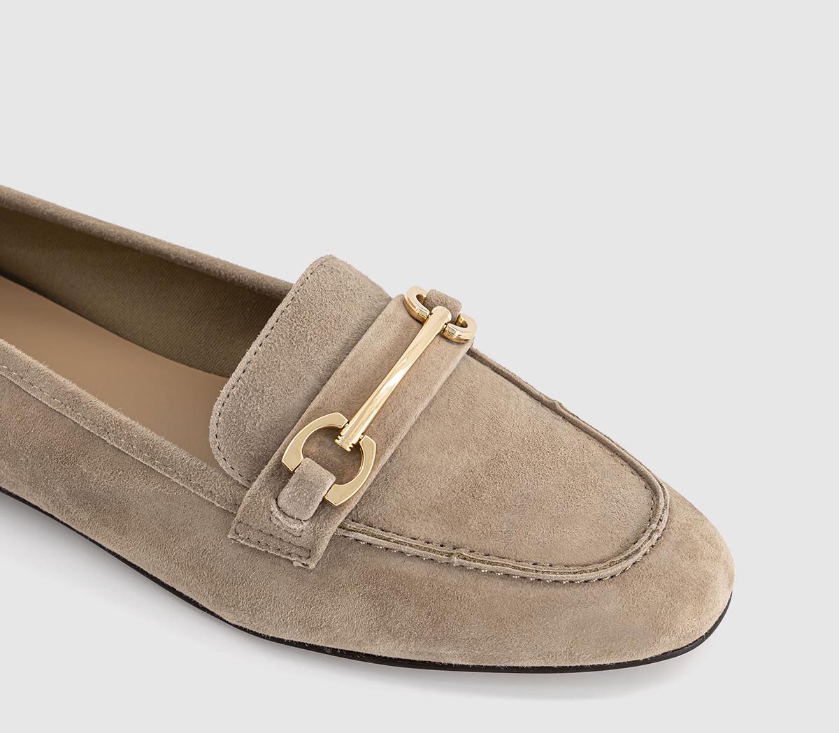 OFFICEFinnegan Short Vamp Loafers OFFICEFinnegan Short Vamp LoafersTaupe Suede