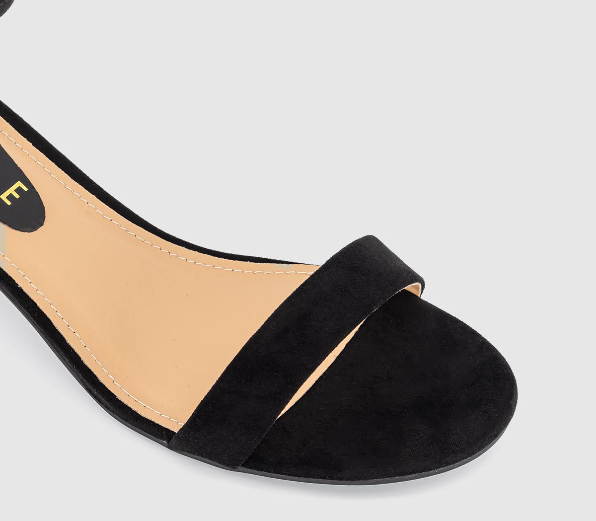 OFFICE Mack Heel Clip Two Part Sandals OFFICE Mack Heel Clip Two Part Sandals Black