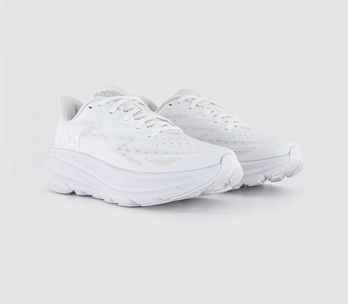 HOKA Clifton 9 Trainers White White F - Women's Trainers