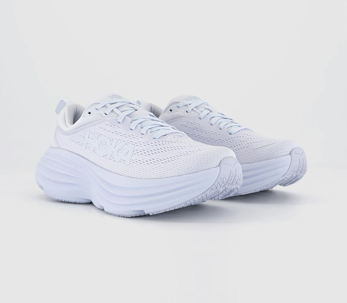 HOKA Bondi 8 Trainers White - Men's Trainers