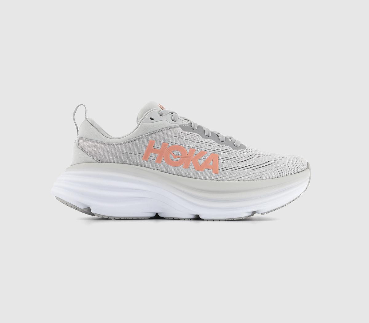 HOKA Bondi 8 Trainers Harbor Mist Lunar Rock - Women's | King's Cross