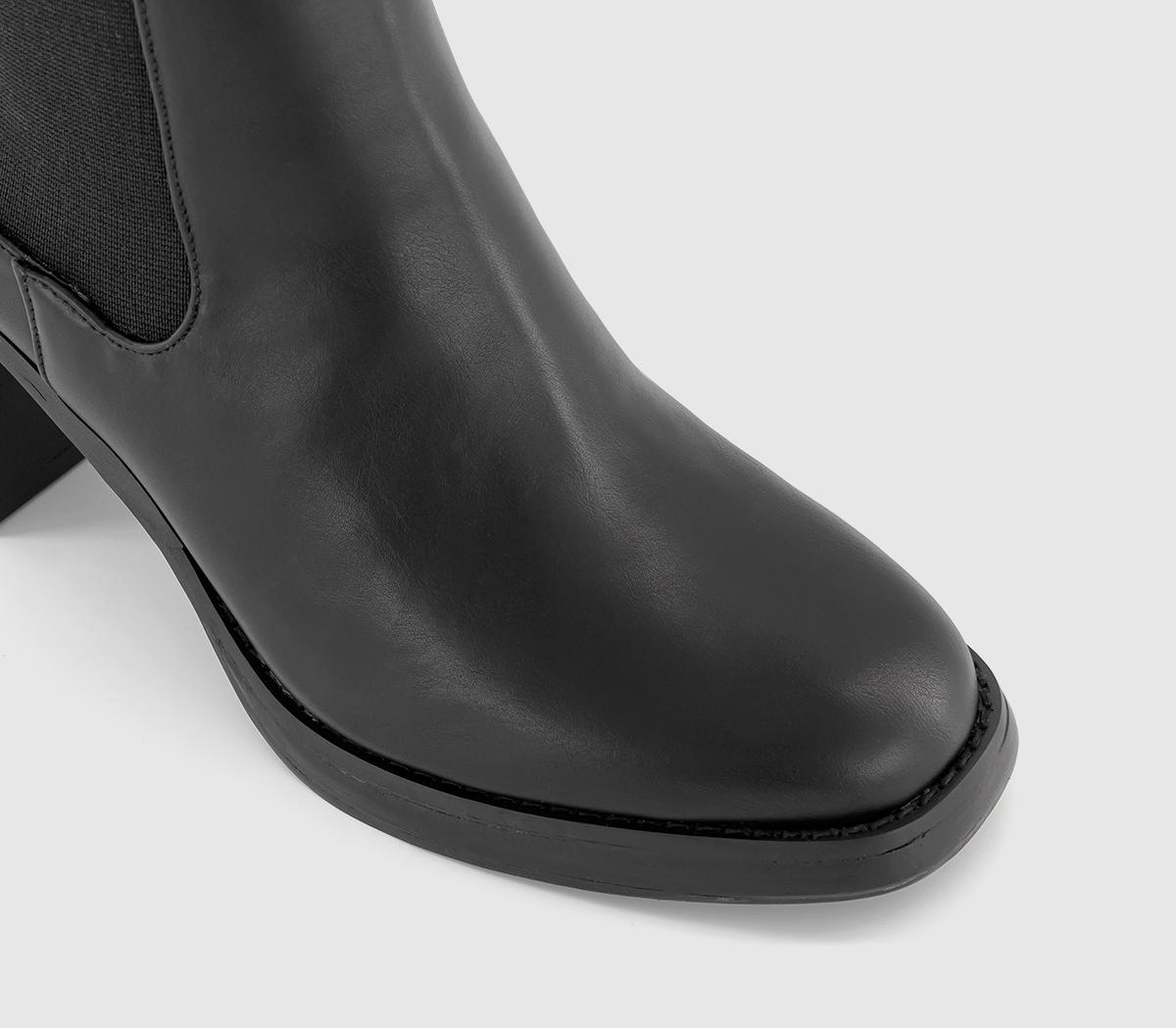 OFFICE Announce Platform Chelsea Boots Black - Women's Ankle Boots