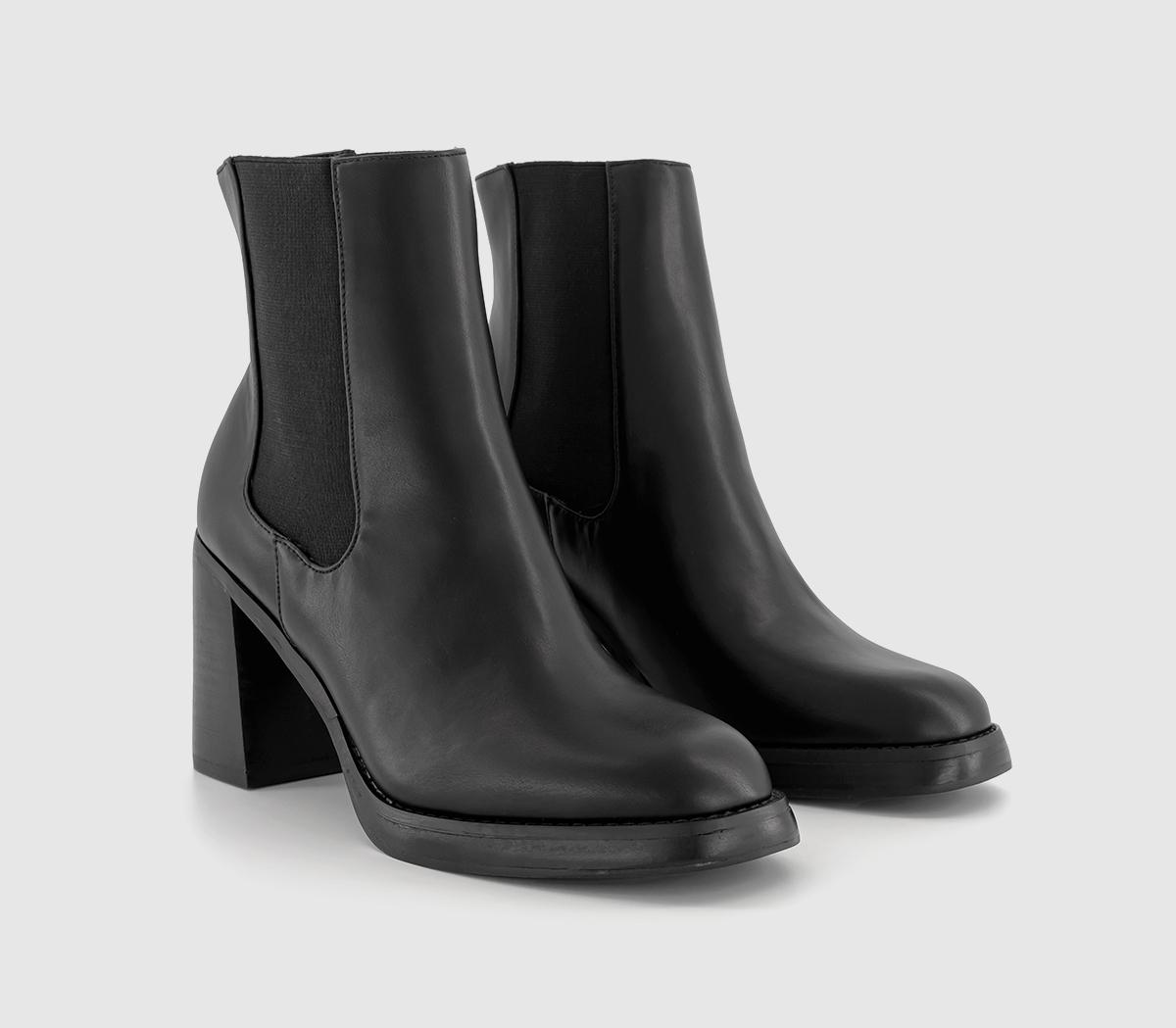 OFFICEAnnounce Platform Chelsea BootsBlack