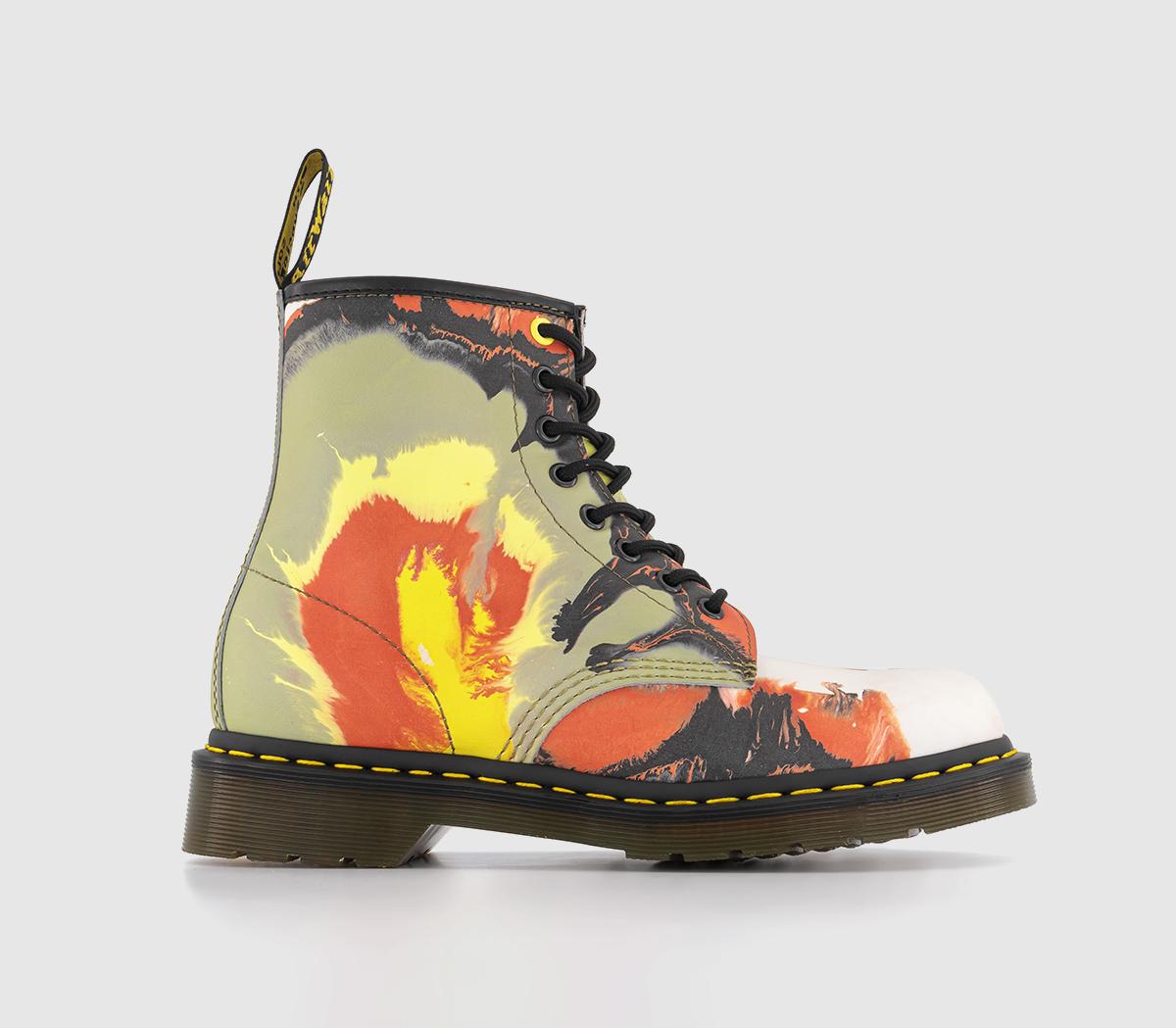 Dr. Martens 1460 Tate Boots Volcanic Flare, 3