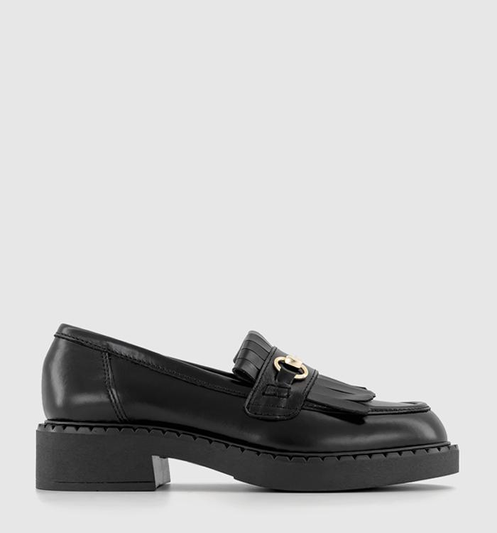 OFFICE Floris Chunky Snaffle Loafers Black Leather