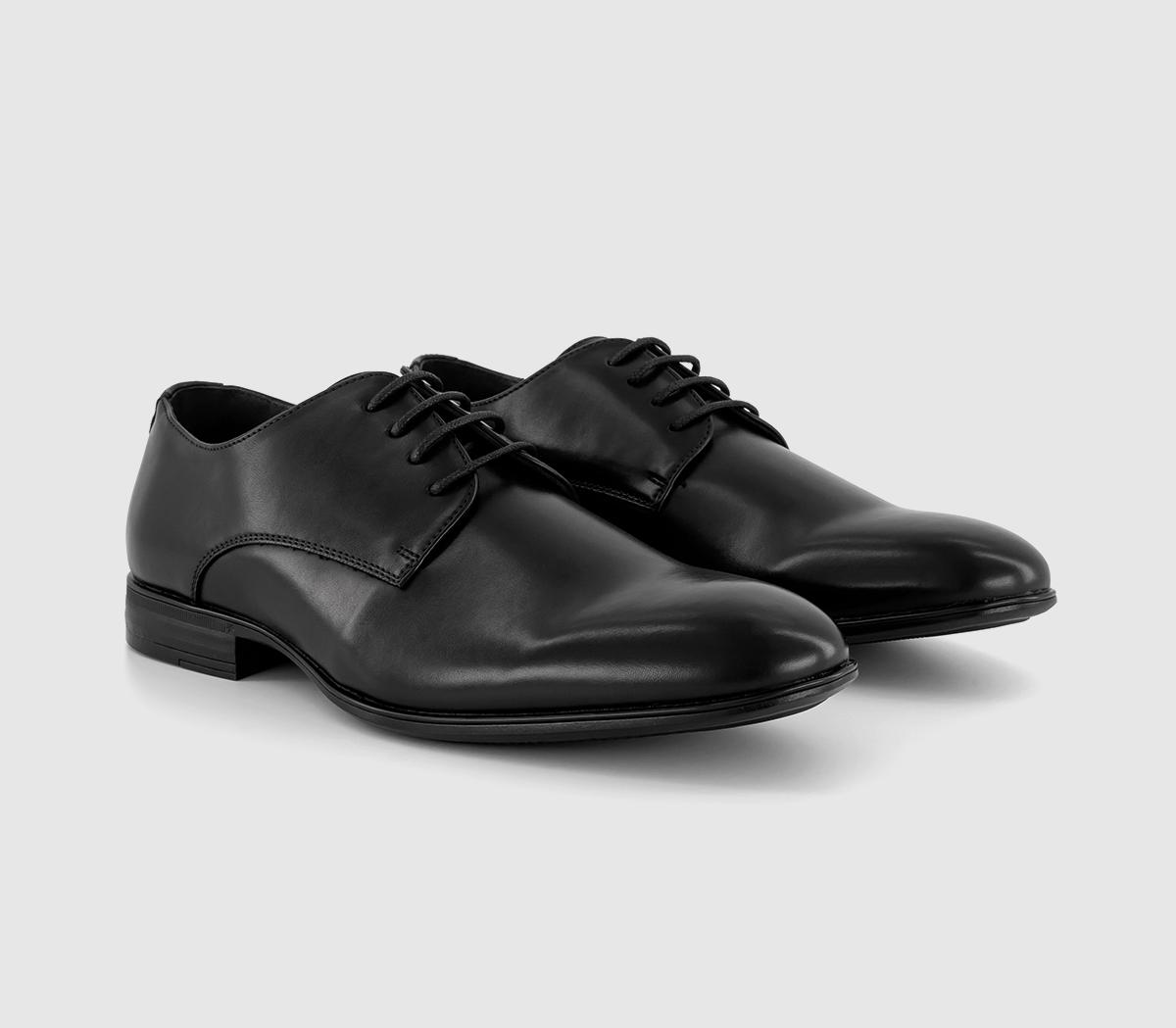 OFFICE Mansel 4 Eye Derby Shoes Black - Men’s Smart Shoes