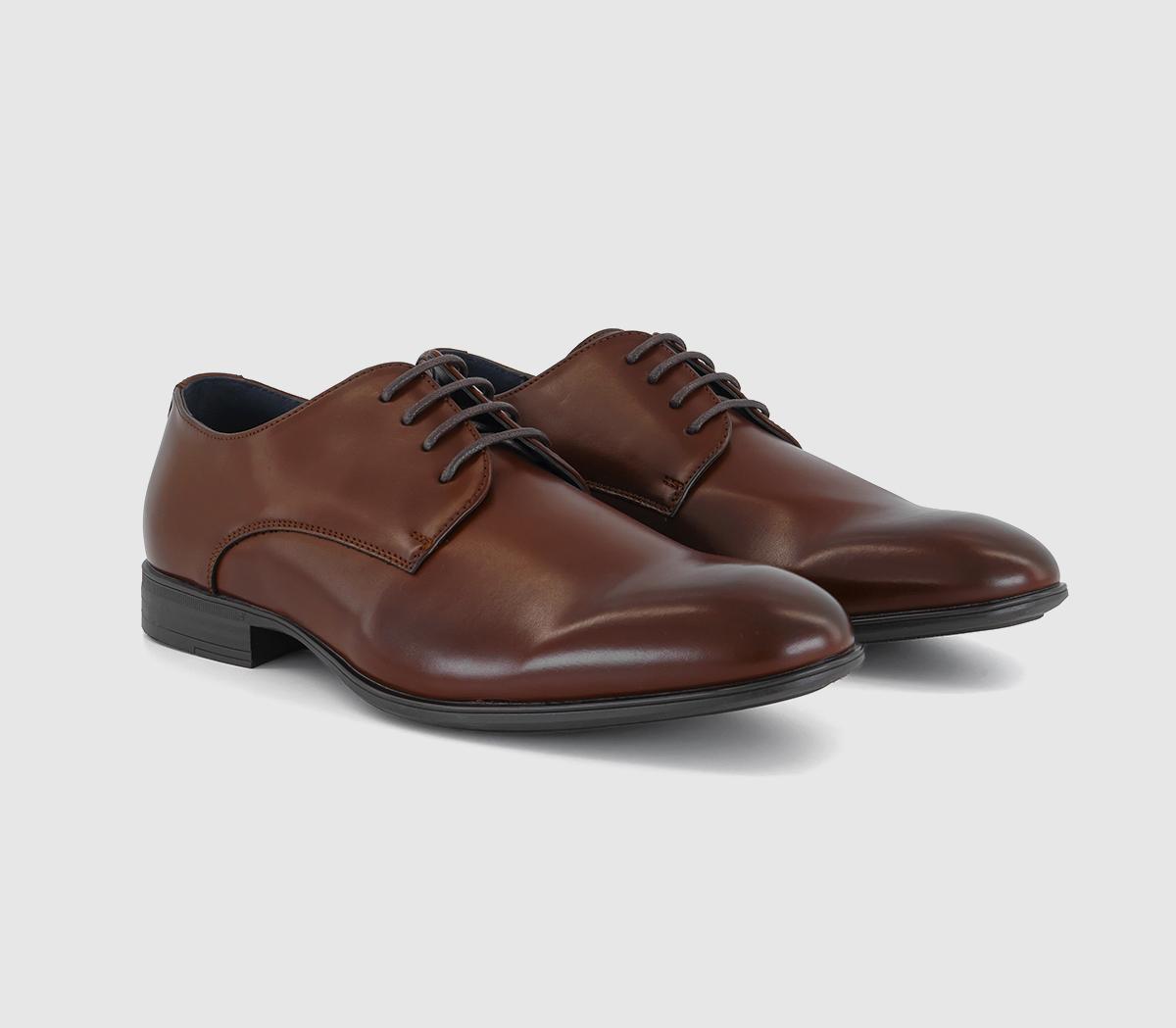 OFFICE Mansel - 4 Eye Derby Shoes Brown - Men’s Smart Shoes