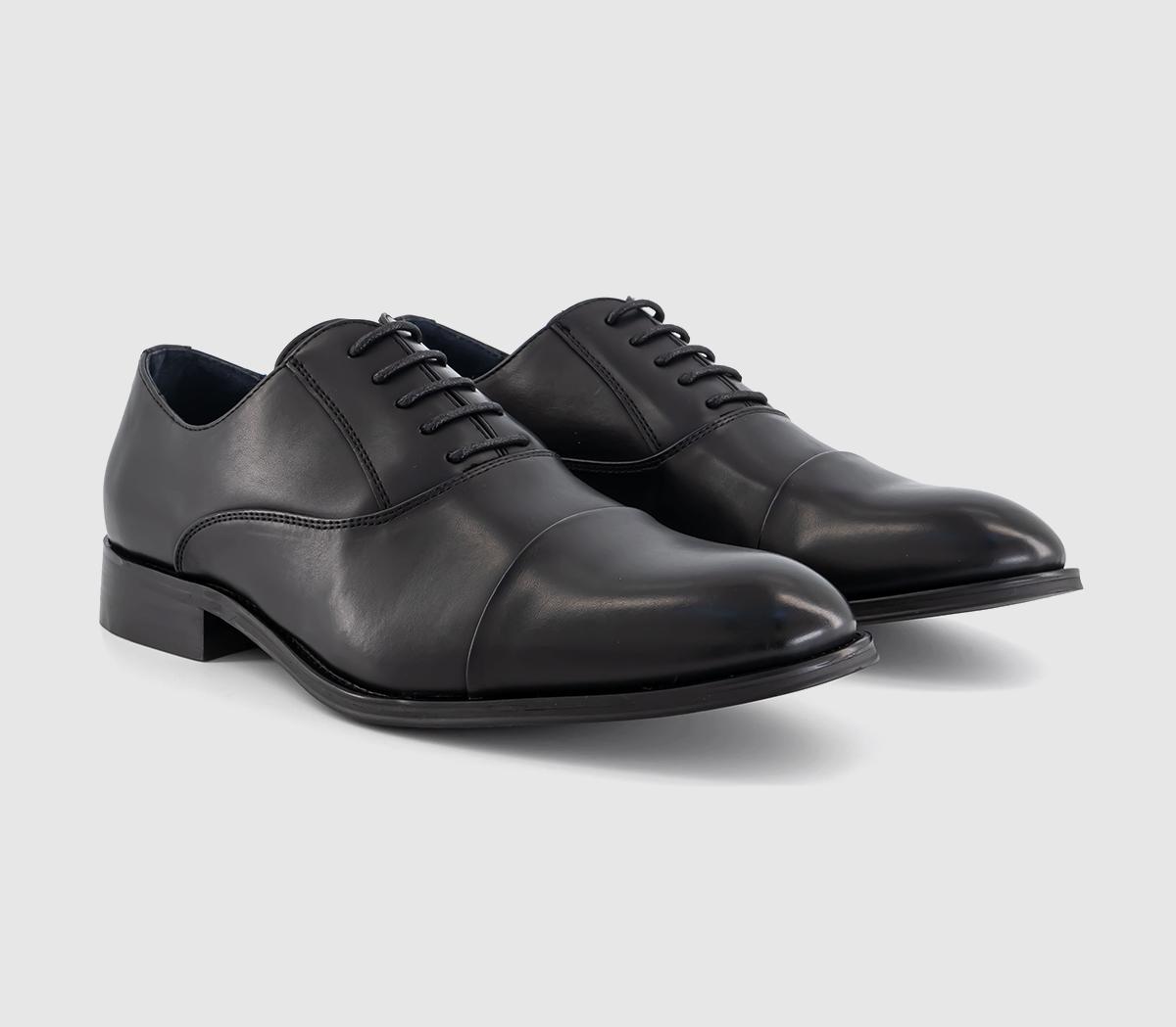 OFFICE Middleton Toecap Oxford Shoes Black - Men’s Smart Shoes