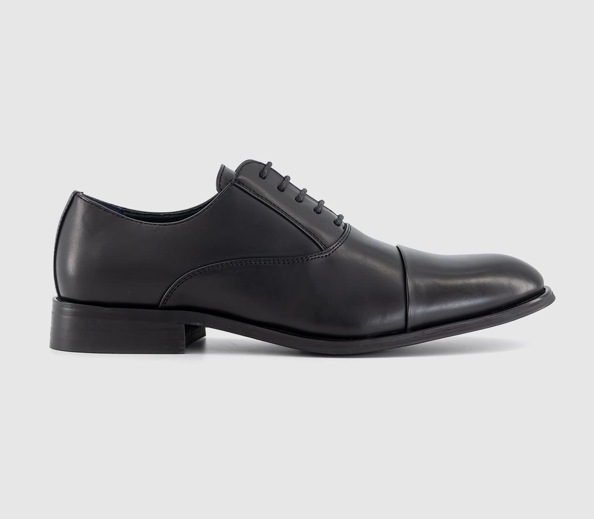 OFFICE Middleton Toecap Oxford Shoes Black - Men’s Smart Shoes