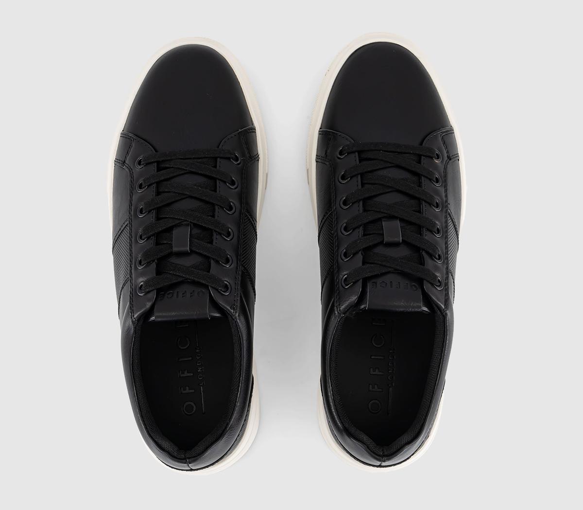 OFFICE Conor Tonal Stripe Trainers OFFICE Conor Tonal Stripe Trainers Black